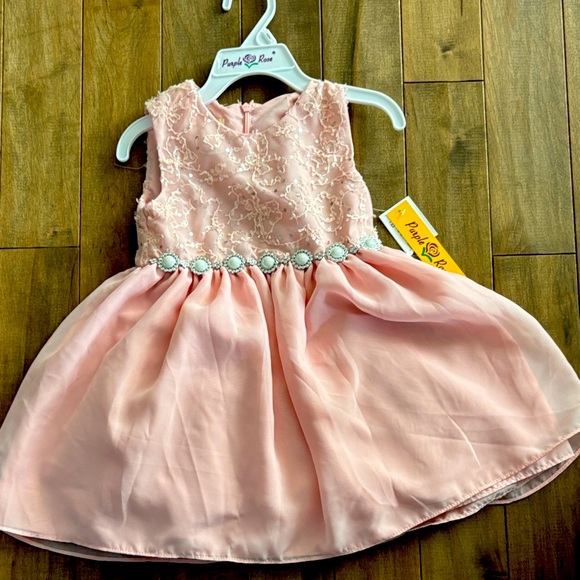 Elegant Pink Kids Dress - Picture 1 of 3